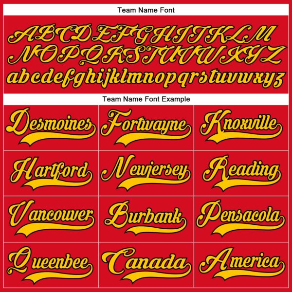 Custom Red Yellow-Black Plaid Hockey Jersey