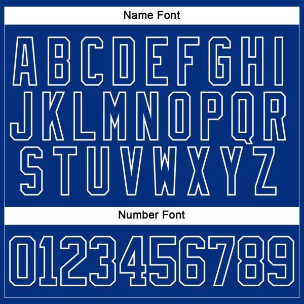 Custom Royal White Plaid Hockey Jersey