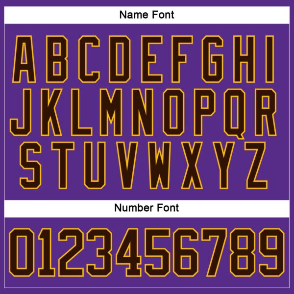 Custom Purple Brown Gold Blue Light Yellow-White Plaid Hockey Jersey