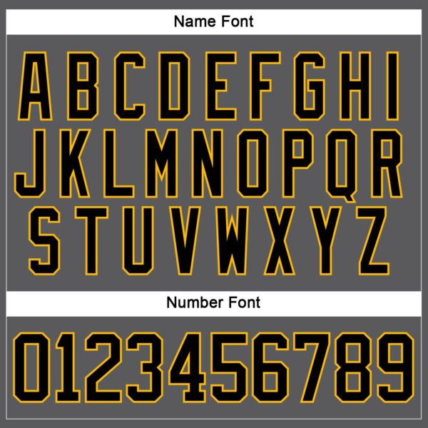 Custom Steel Gray Black Gold-White Plaid Hockey Jersey