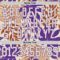 Custom Purple Cream-Texas Orange Hawaii Tropical Palm Trees Hockey Lace Neck Jersey