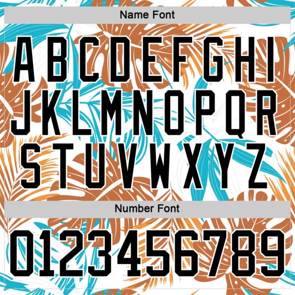 Custom White Black-Lakes Blue Hawaii Tropical Palm Trees Hockey Lace Neck Jersey