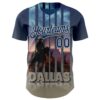 Custom Blue US Navy Blue City Cream-Gray Dallas Texas Western Cowboy City Symbol Authentic Baseball Jersey