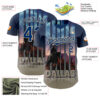 Custom Blue US Navy Blue City Cream-Gray Dallas Texas Western Cowboy City Symbol Authentic Baseball Jersey