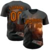 Custom Gray Texas Orange-Brown Minnesota Sunset Cityscape Vikings City Symbol Authentic Baseball Jersey