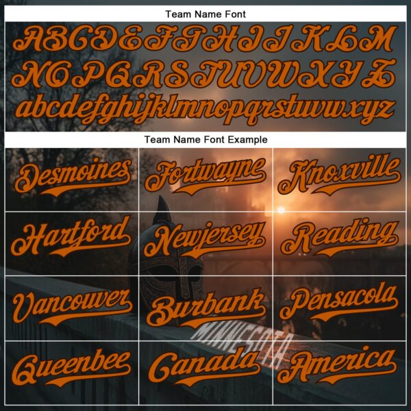 Custom Gray Texas Orange-Brown Minnesota Sunset Cityscape Vikings City Symbol Authentic Baseball Jersey