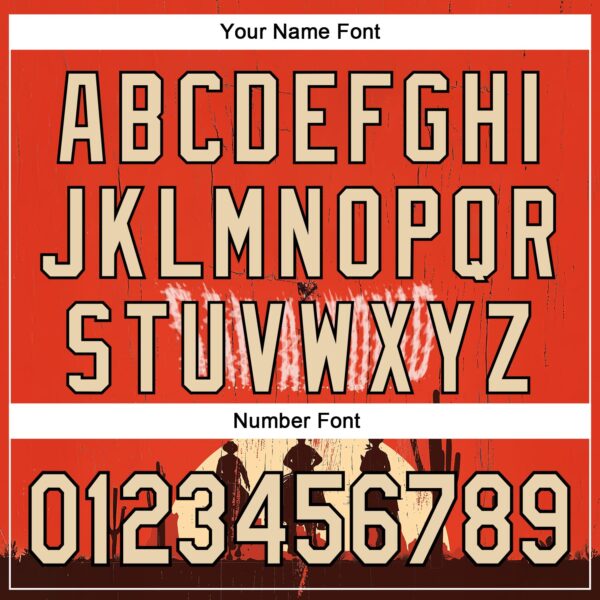 Custom Red City Cream-Black San Antonio Texas Western Cowboy City Symbol Authentic Baseball Jersey