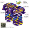 Custom Purple Yellow-Blue Car Racing Formula Auto Motorsport Authentic Baseball Jersey