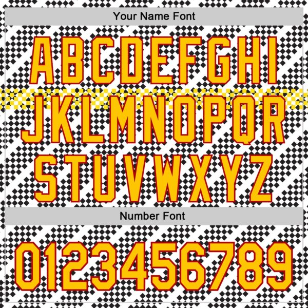 Custom White Yellow Red-Black Car Racing Formula Auto Motorsport Authentic Baseball Jersey