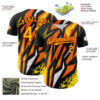 Custom Black Yellow Red Orange-White Car Racing Formula Auto Motorsport Authentic Baseball Jersey