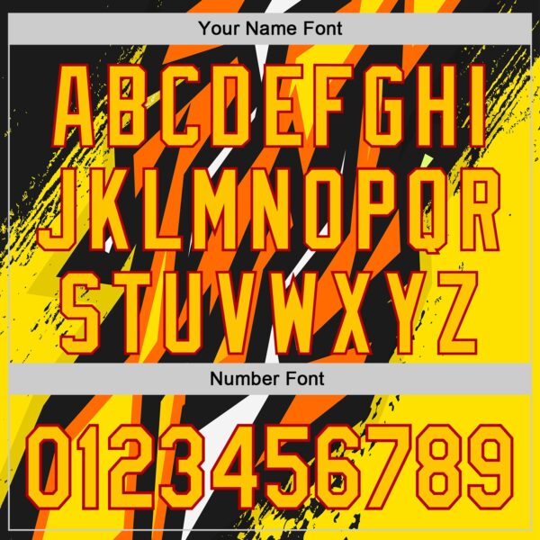 Custom Black Yellow Red Orange-White Car Racing Formula Auto Motorsport Authentic Baseball Jersey