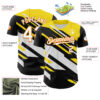 Custom Black White Bay Orange-Yellow Car Racing Formula Auto Motorsport Authentic Baseball Jersey