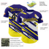 Custom Purple Navy Yellow-White Car Racing Formula Auto Motorsport Authentic Baseball Jersey