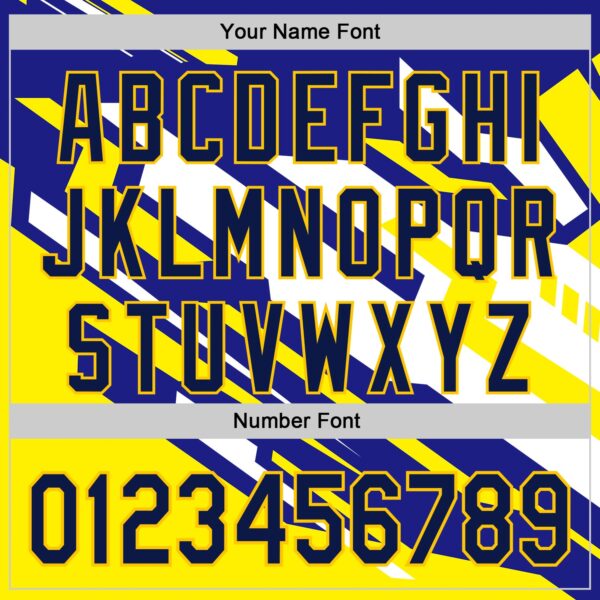 Custom Purple Navy Yellow-White Car Racing Formula Auto Motorsport Authentic Baseball Jersey