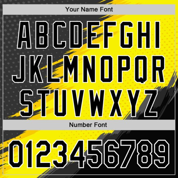 Custom Black White-Yellow Car Racing Formula Auto Motorsport Authentic Baseball Jersey