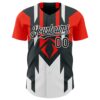Custom Red Black-White Car Racing Formula Auto Motorsport Authentic Baseball Jersey