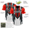 Custom Red Black-White Car Racing Formula Auto Motorsport Authentic Baseball Jersey