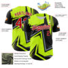 Custom Black Red White-Green Car Racing Formula Auto Motorsport Authentic Baseball Jersey