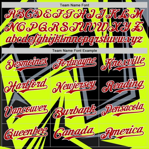 Custom Black Red White-Green Car Racing Formula Auto Motorsport Authentic Baseball Jersey