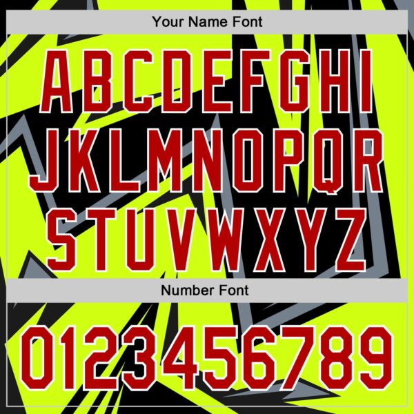 Custom Black Red White-Green Car Racing Formula Auto Motorsport Authentic Baseball Jersey