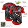 Custom Red Black White-Gray Car Racing Formula Auto Motorsport Authentic Baseball Jersey