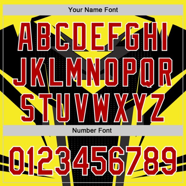 Custom Black Red White-Yellow Car Racing Formula Auto Motorsport Authentic Baseball Jersey