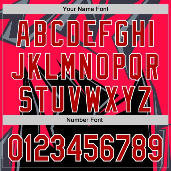 Custom Black Red White-Gray Car Racing Formula Auto Motorsport Authentic Baseball Jersey