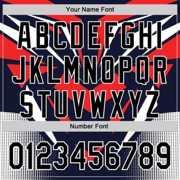 Custom Navy Black White-Red Car Racing Formula Auto Motorsport Authentic Baseball Jersey