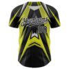 Custom Black White Green-Gray Car Racing Formula Auto Motorsport Authentic Baseball Jersey