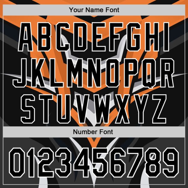 Custom Black White Orange-Gray Car Racing Formula Auto Motorsport Authentic Baseball Jersey