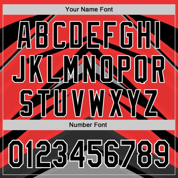 Custom Red Black White-Gray Car Racing Formula Auto Motorsport Authentic Baseball Jersey