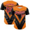 Custom Black Red White Bay Orange-Gray Car Racing Formula Auto Motorsport Authentic Baseball Jersey