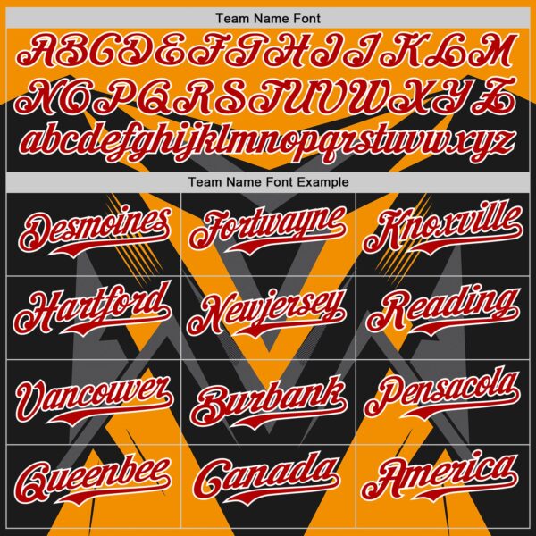 Custom Black Red White Bay Orange-Gray Car Racing Formula Auto Motorsport Authentic Baseball Jersey