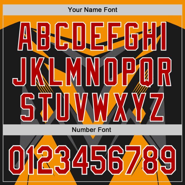 Custom Black Red White Bay Orange-Gray Car Racing Formula Auto Motorsport Authentic Baseball Jersey