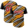 Custom Black Red White Yellow-Gray Car Racing Formula Auto Motorsport Authentic Baseball Jersey