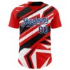 Custom Red USA Navy Blue White-Black Car Racing Formula Auto Motorsport Authentic Baseball Jersey