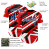 Custom Red USA Navy Blue White-Black Car Racing Formula Auto Motorsport Authentic Baseball Jersey