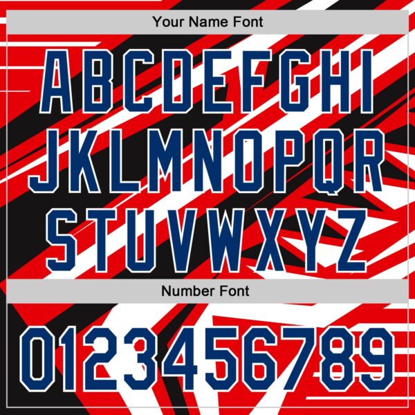 Custom Red USA Navy Blue White-Black Car Racing Formula Auto Motorsport Authentic Baseball Jersey