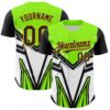 Custom Black Gold Green-White Car Racing Formula Auto Motorsport Authentic Baseball Jersey