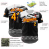 Custom Black Yellow Red White-Gray Car Racing Formula Auto Motorsport Authentic Baseball Jersey