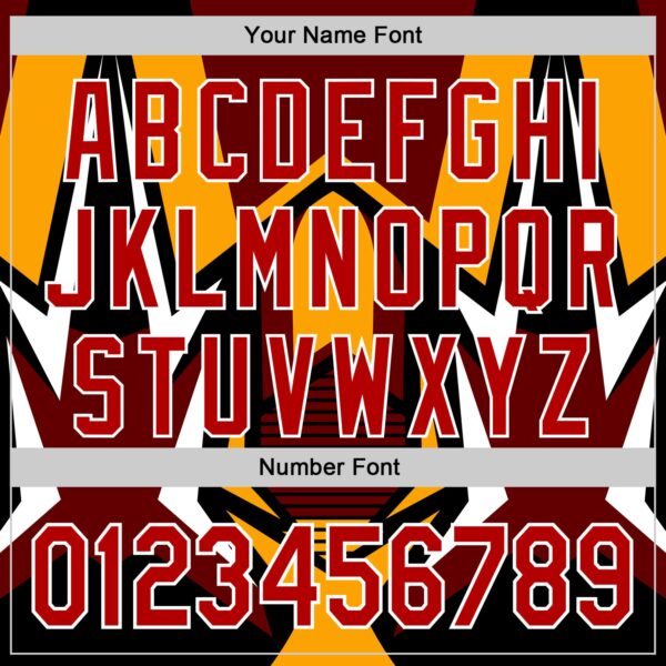 Custom Black Red White-Yellow Car Racing Formula Auto Motorsport Authentic Baseball Jersey