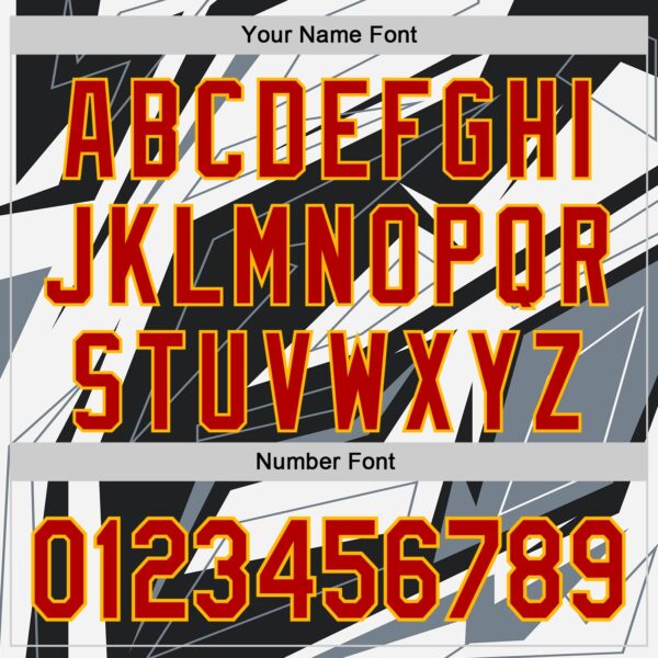 Custom Black Red Gold White-Gray Car Racing Formula Auto Motorsport Authentic Baseball Jersey