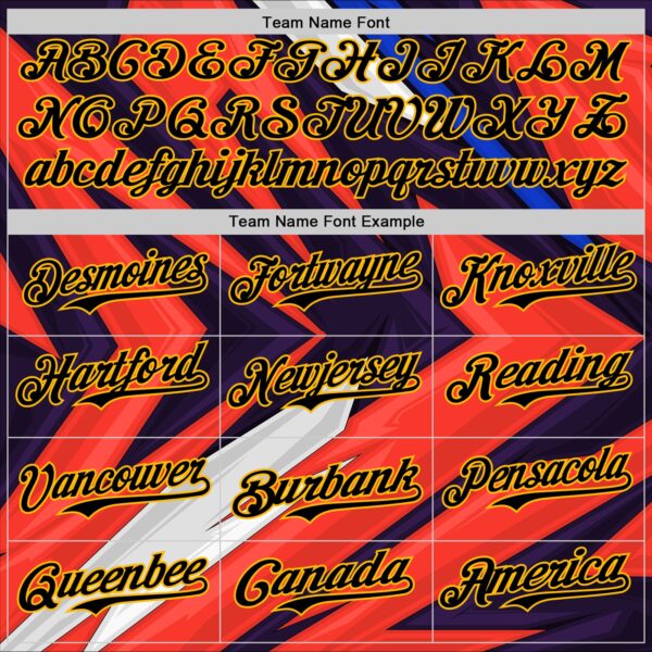 Custom Black Gold Orange Blue-White Car Racing Formula Auto Motorsport Authentic Baseball Jersey