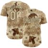 Custom City Cream Olive Texas Cowboy Tribal City Edition Authentic Baseball Jersey