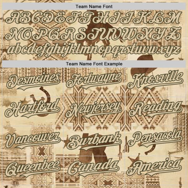 Custom City Cream Olive Texas Cowboy Tribal City Edition Authentic Baseball Jersey