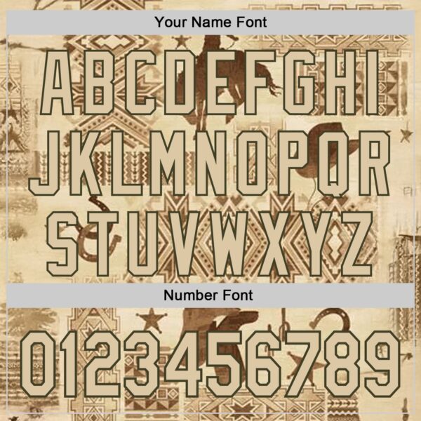 Custom City Cream Olive Texas Cowboy Tribal City Edition Authentic Baseball Jersey