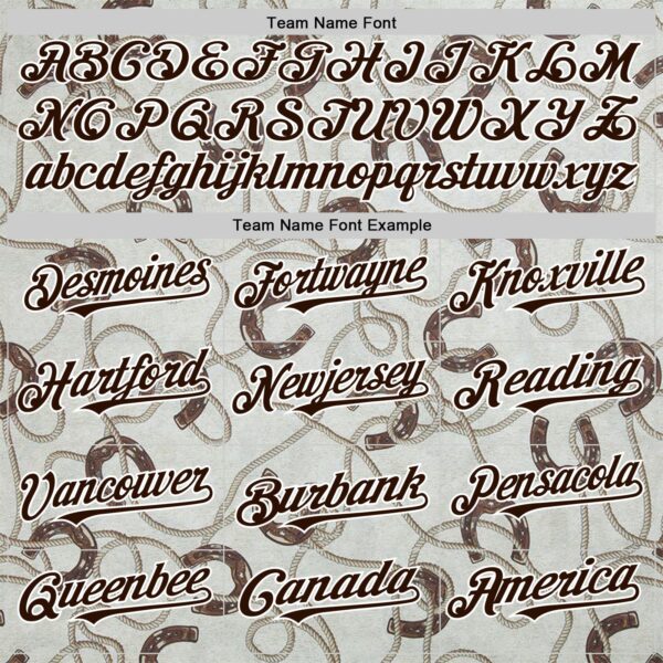 Custom Gray Brown-White Texas Horseshoe Cowboy City Edition Authentic Baseball Jersey