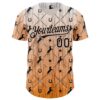 Custom Orange Brown-White Texas Horseshoe Cowboy City Edition Authentic Baseball Jersey