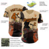 Custom City Cream Texas Orange-Black Texas Guitar City Edition Authentic Baseball Jersey