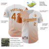 Custom White Texas Orange Texas Stripe City Edition Authentic Baseball Jersey